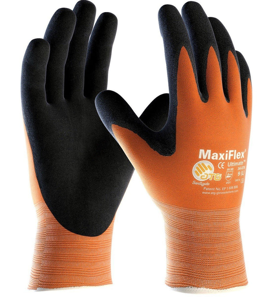PIP 34-8014 Maxiflex Ultimate Nitrile Coated Micro-Foam Grip Nylon Glove (One Dozen)