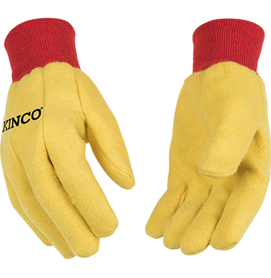 Kinco 814 14 oz. Chore Polyester-Cotton Blend Knit Wrist, Straight Thumb Design Gloves (One Dozen)