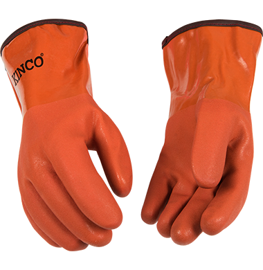 Kinco 8182 Acrylic Sandy Finish Lined PVC Gauntlet Gloves (One Dozen) - image 1
