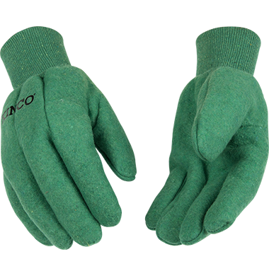 Kinco 818 18 oz. Heavyweight Chore, Polyester-Cotton Blend Knit Wrist, Wing Thumb Design Gloves (One Dozen)