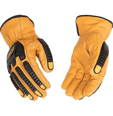 Kinco 81CRA Cutflector Premium Grain Buffalo Driver with Impact Protection Glove (3 Pair)