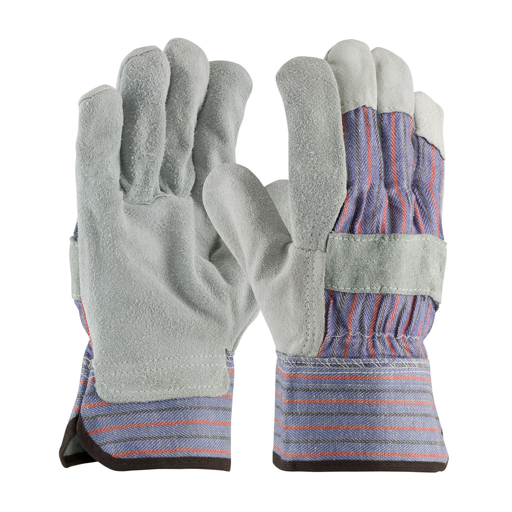PIP 84-7532 Shoulder Split Cowhide Leather Palm Fabric Back Gloves (One Dozen)