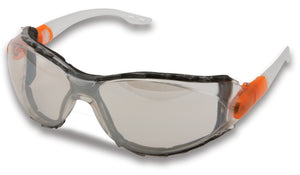 a pair stylish safety glasses with anti-fog lens