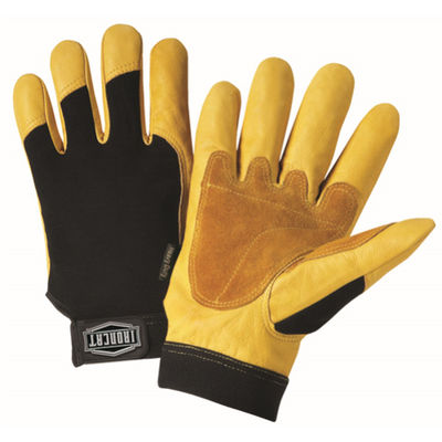 West Chester 86350 Ironcat Premium Heavy Duty Grain Cowhide Palm Gloves (One Pair)