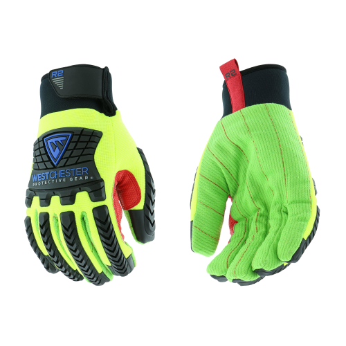 West Chester 87812 R2 Winter Green Corded Palm Rigger Gloves (1 Pair)