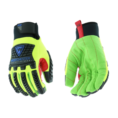 West Chester 87812 R2 Winter Green Corded Palm Rigger Gloves (One Pair)