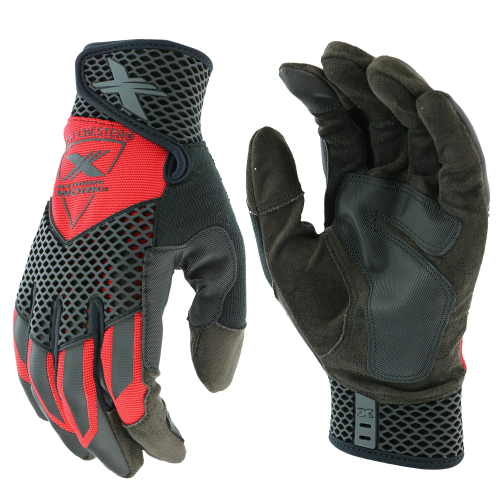 West Chester Extreme Work 89303 Knuckle Knox- Red Gloves (One Dozen)