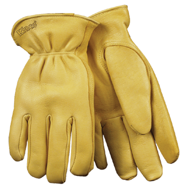 Kinco 90HK Lined Premium Grain Deerskin Keystone Thumb Drivers Gloves (3 Pair)