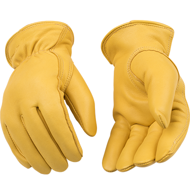 Kinco 90HK Lined Premium Grain Deerskin Keystone Thumb Drivers Gloves (One Dozen)