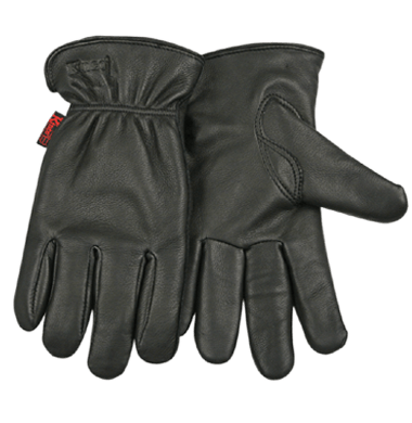 Kinco 90HKN Lined Grain Black Deerskin Drivers Gloves (3 Pair)