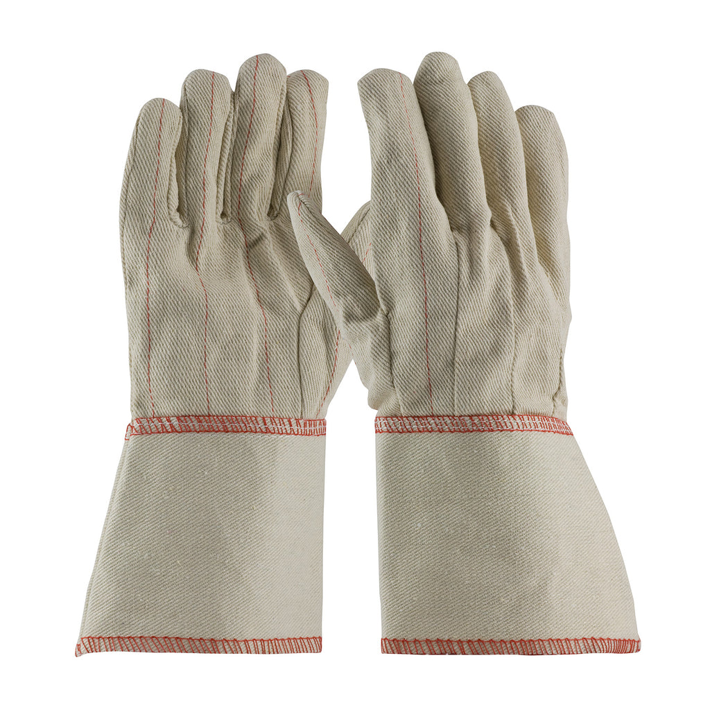 PIP 92-918G Men's Cotton Canvas Double Palm Nap-in Finish Gloves (One Dozen)