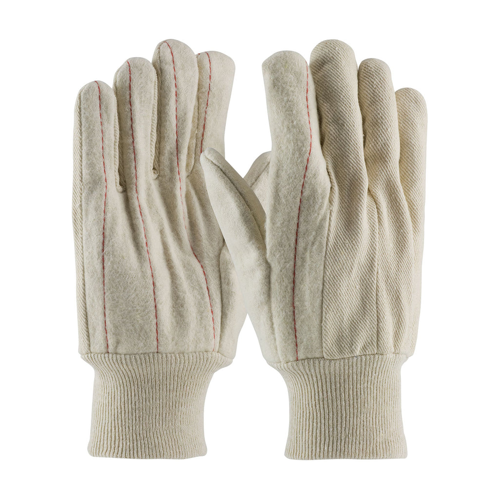 PIP 92-918O Men's Cotton Canvas Double Palm Nap-out Finish Gloves (One Dozen)