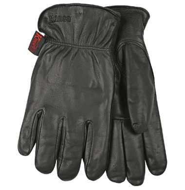 Kinco 93HK Lined Grain Goatskin Black Drivers Gloves (3 Pair)