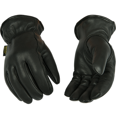 Kinco 93HK Lined Grain Goatskin Black Drivers Gloves (3 Pair) - image 1