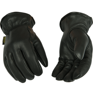 Kinco 93HK Lined Grain Goatskin Black Drivers Gloves (one dozen)