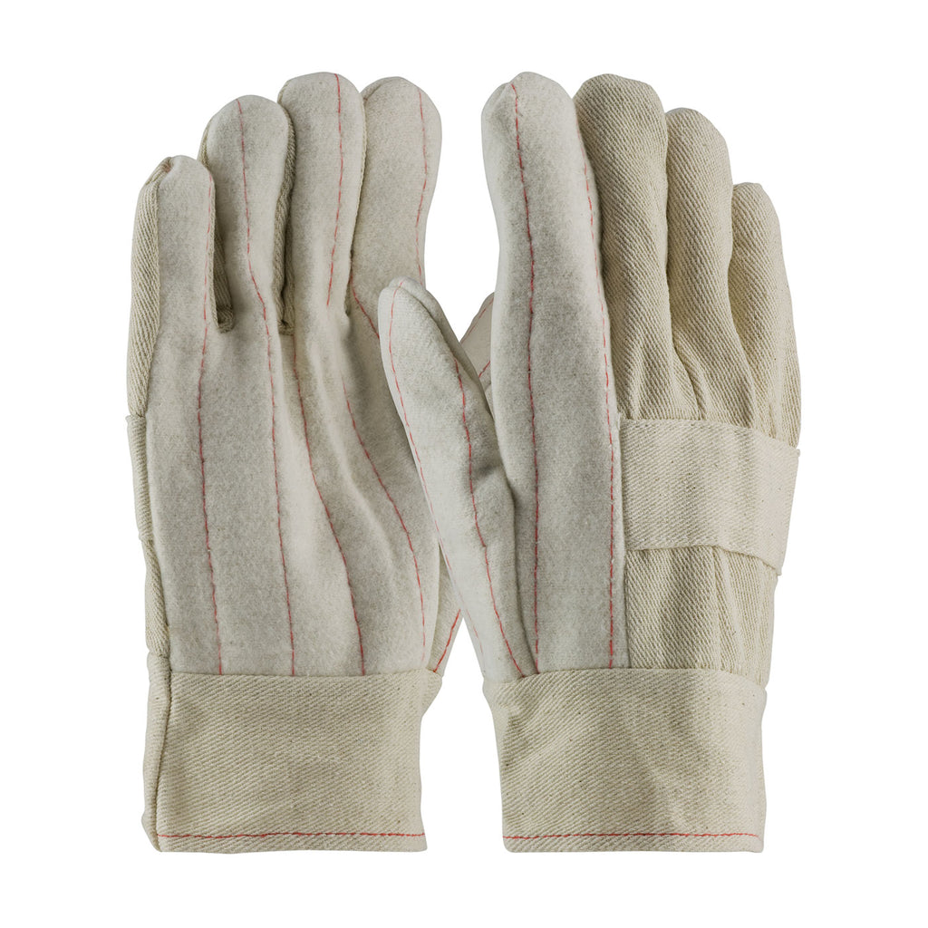 PIP 94-932 32oz Premium Grade with Three-Layers of Cotton Canvas and Burlap Liner Hot Mill Glove, Mens (One Dozen)