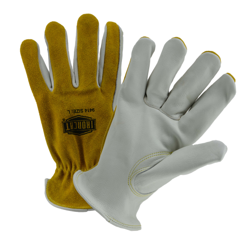 West Chester 9414 Ironcat Premium Grade Top Grain Drivers Glove with Shoulder Split Cowhide Leather Back - Keystone Thumb (One Dozen)