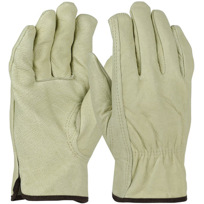 West Chester 994KF Economy Grade Top Grain Pigskin Leather with Red Fleece Lining Keystone Thumb Gloves (One Dozen)