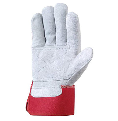 Wells Lamont 4050 Leather Work Gloves with Safety Cuff, Double Palm, Split Cowhide, 12 Pairs - image 2