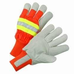 West Chester HVO1555 Hi-Vis Thinsulate Lined Leather Palms (one dozen)