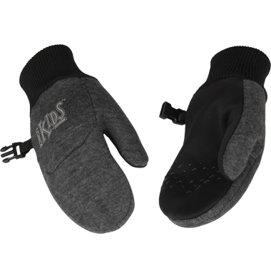 Kinco 2960T Dark Heather Gray Kid's Lightweight Fleece Mitten (3 Pair)