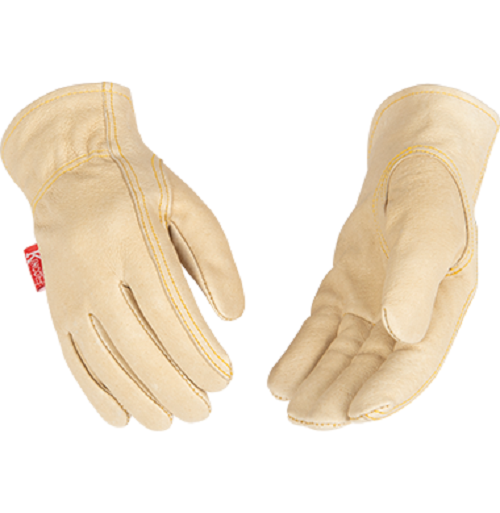 Kinco 94 Children's Leather Pigskin Keystone Thumb Shirred Back Gloves (One Dozen)