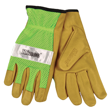 Kinco 908 Unlined Grain Pigskin Mesh Back Gloves (one dozen)