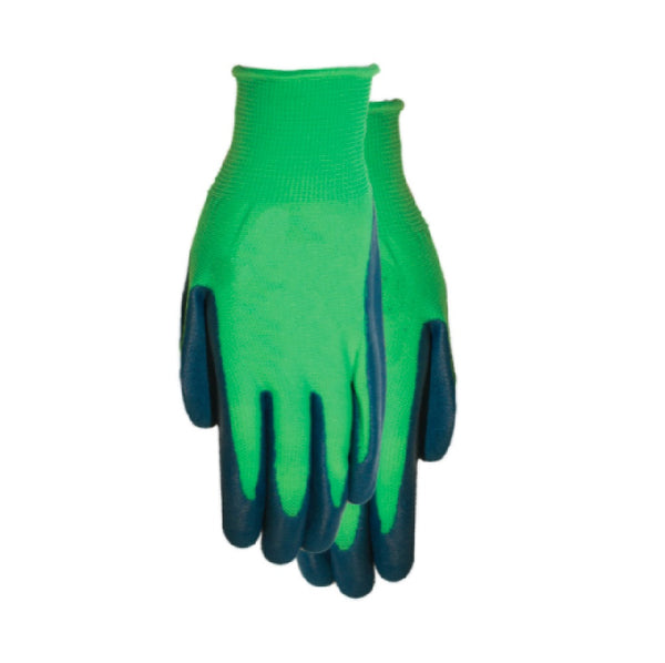 Midwest LO66GR-Y Latex Coated Palm with Knit Liner Glove, Size Youth (One Dozen)