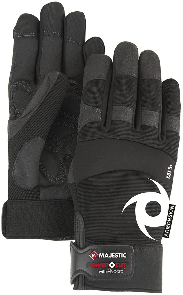 Majestic A1P37B Alycore ARS Palm Black Gloves (One Dozen)