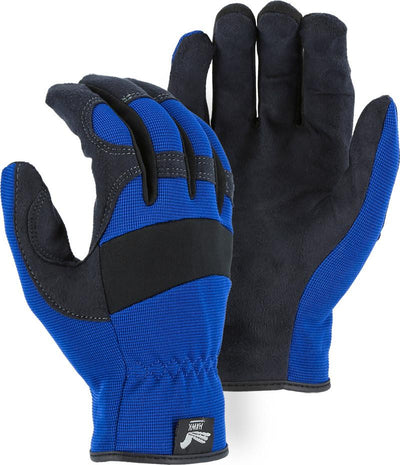 Majestic Armorskin Synthetic Leather Mechanics Gloves 2136BL