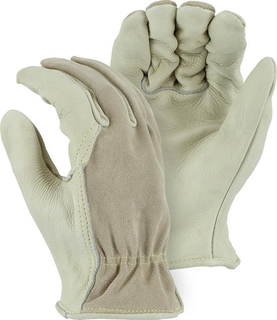 Majestic Grain Cowhide Split Drivers Gloves 1551 (one dozen)