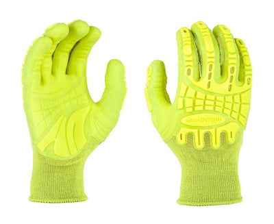 Madgrip Mad Grip PPUHVYIL Pro Palm Utility Glove, High Vis Yellow, Large