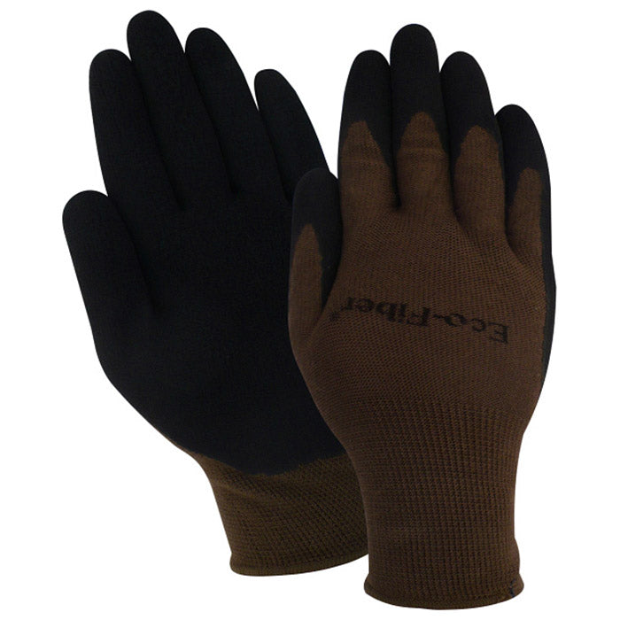 Red Steer 1150 Earth friendly Eco-Fiber Brown Bamboo Knit Liner Latex Palm Coated Gloves (One Dozen)