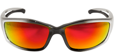 Edge SKAP119 Kazbek Aqua Red Mirror Glasses (One Dozen)