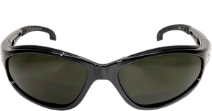 a pair of welding glasses with dark green lenses from Edge brand
