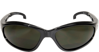 a pair of welding glasses with dark green lenses from Edge brand