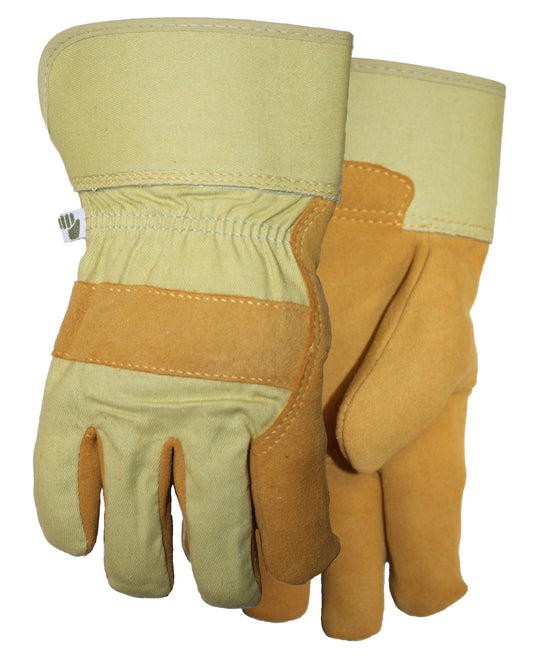 Midwest WW517 Leather Palm With Canvas Gloves (6 Pair)