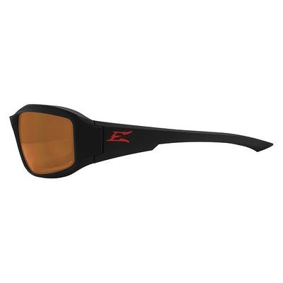 Edge Eyewear Brazeau TXB235 Polarized, Traditional Copper Polycarbonate Lens, Scratch-Resistant  Safety Glasses