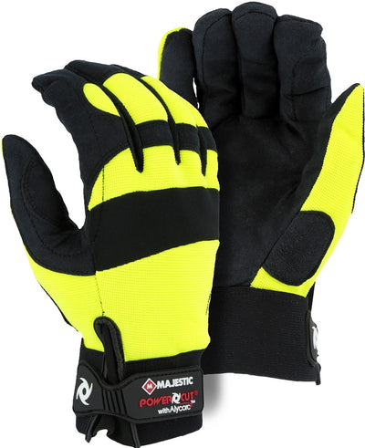 Majestic A2P37Y Powercut with Alycore Cut & Puncture Resistant Mechanics Glove (One Pair)