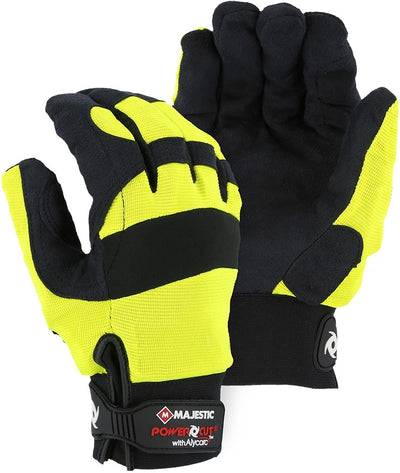 Majestic A4B37Y Powercut with Alycore Cut & Puncture Resistant Breathable Mechanics Glove (One Pair)