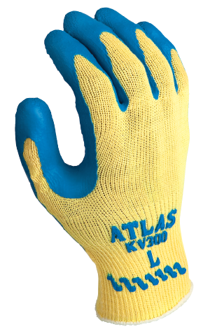 Showa 3386 Atlas Cut Resistant Kevlar Knit Glove with Latex Palm Coating  (One Dozen)