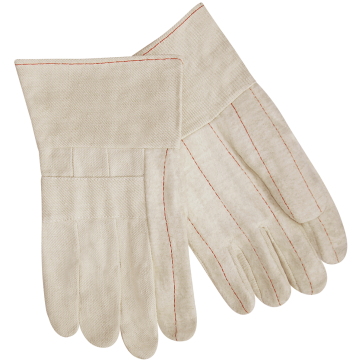 Steiner Industries 00020 Cotton 24 oz - 4-1/2" Gauntlet Cuff Double Layer Palm Hot Mill Gloves (One Dozen)