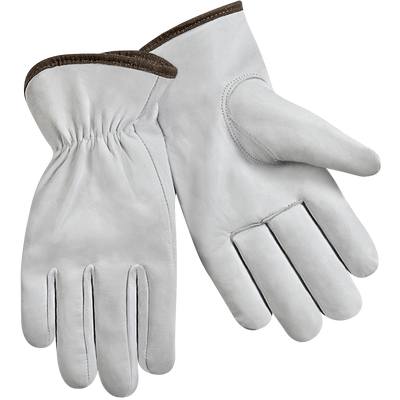 Steiner Industries 0200 Premium Grain Goatskin Shirred Elastic Wrist Drivers Gloves (One Dozen)