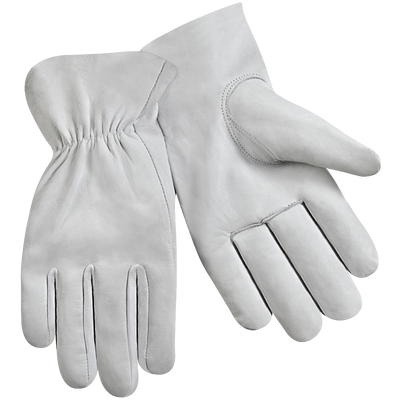 Steiner Industries 0202 Standard Grain Goatskin Shirred Elastic Wrist Drivers Gloves (One Dozen)