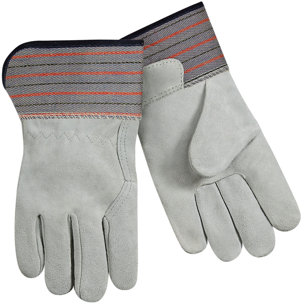 Steiner Industries 02299 Select Shoulder Split Cowhide Leather Palm Full Leather Back, Short Cuff  Work Gloves (One Dozen)