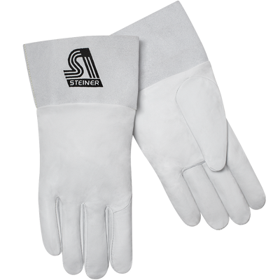 Steiner Industries 0229 SensiTIG Top Grain Goatskin TIG Unlined, Long Cuff  Welding Gloves (One Dozen)