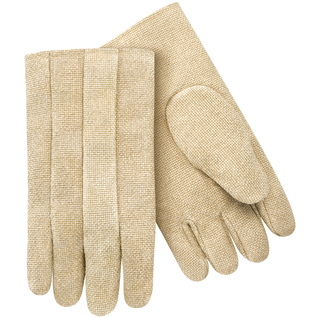 Steiner Industries 07114 Vermiculite Coated Fiber Glass High Temperature Thermal Protective Gloves (6 Pairs)